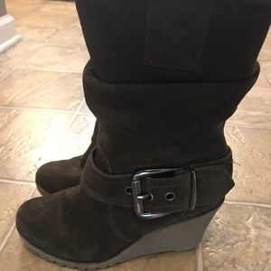 Suede style booties